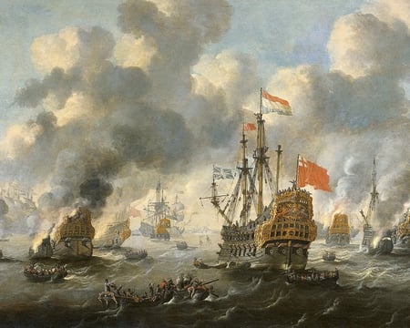 The burning of the English fleet off Chatham, 20 June 1667