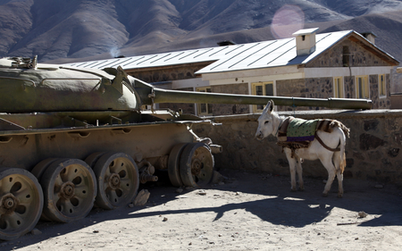 Iraki trailer - tanque, burro, irak, casa