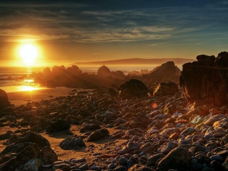 Beauties of nature - sea, atmosphere, cloudy, sun