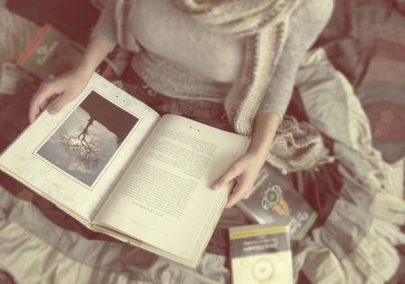 peaceful - beauty, woman, travel, pretty, photography, reading, book