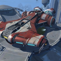 jedi fighter on platform