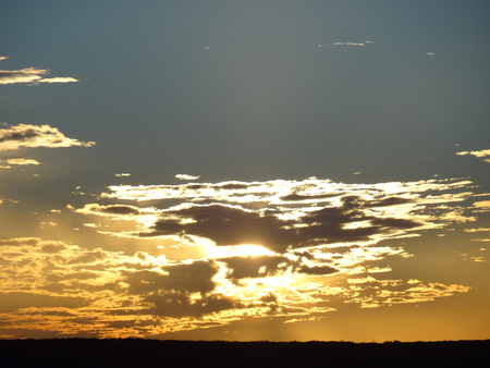 Painted Sky - sky, sunset, sun, clouds