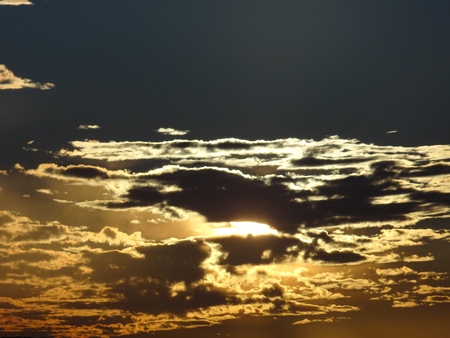 Painted Sky - cloud, sky, sunset, sun