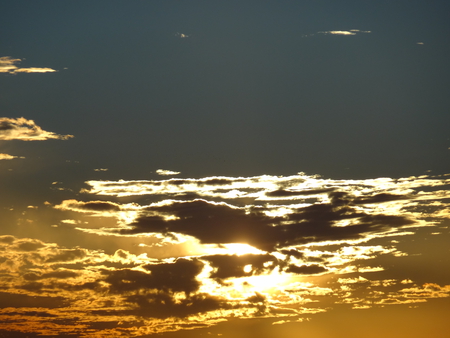 Painted Sky - cloud, sky, sunset, sun