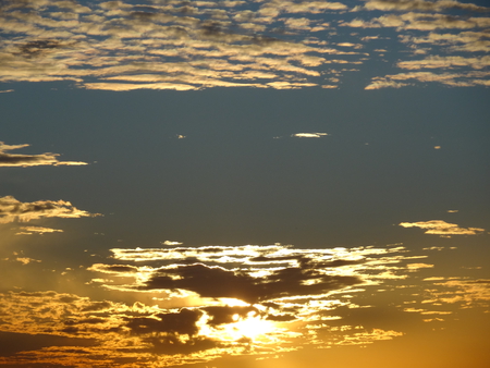 Painted Sky - sky, sunset, sun, clouds