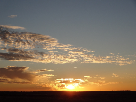 Painted Sky - sky, sunset, sun, clouds