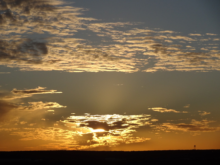 Painted Sky - sky, sunset, sun, clouds