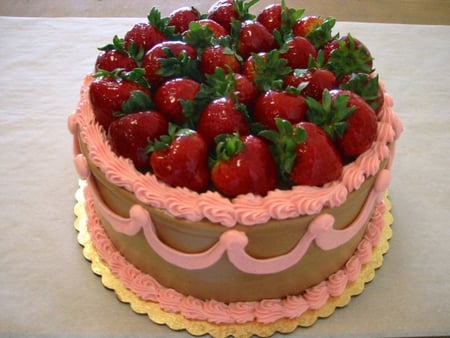 Fresh Strawberry Cake - delicious, creemy, nice, sweet