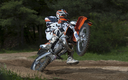 Raising the Stakes - ktm, bike, orange, rider