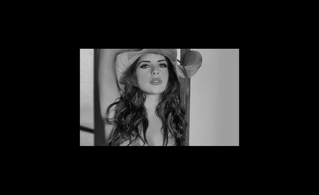 BW skin - sun hat, model, portrait, babe