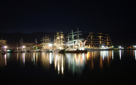 Gdansk - Ships rally - rally, ship, poland, night, gdansk, polish, ships, ships rally, polska