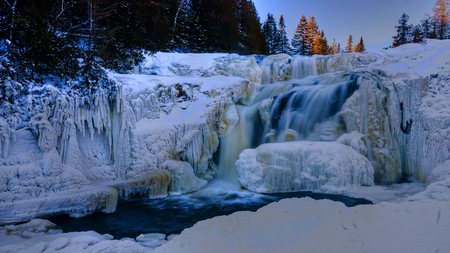 Icing Sugar - waterfall, cascade, beautiful, flowing, cold, icy