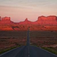 Road to the Monument Valley