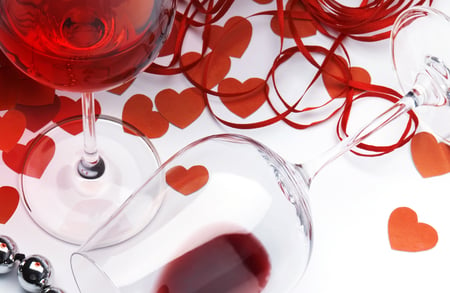 Valentine's Day!!! - beauty, glasses, photography, delicate, heart, wine, still life, with love, white, hearts, pretty, valentines day, romance, holiday, harmony, love, glass, lovely, nature, romantic, red, beautiful, sweet, colors, elegantly