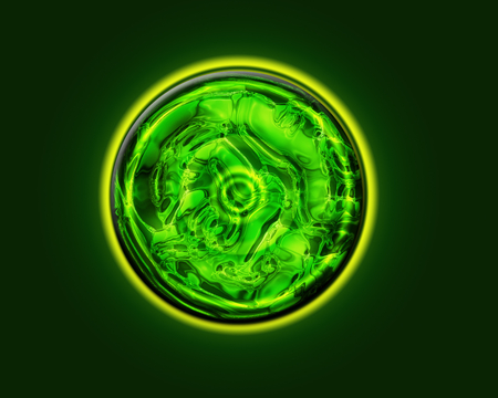 Jelly Orbit - abstract, orbit, green, jelly