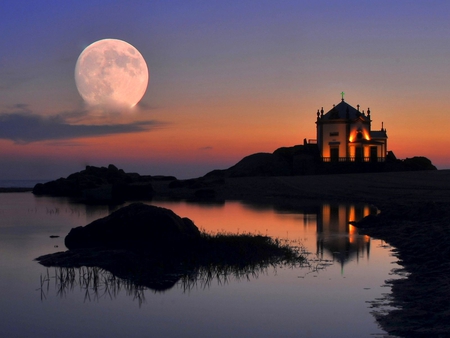 Full Moon - picture, cool, full moon, beautiful