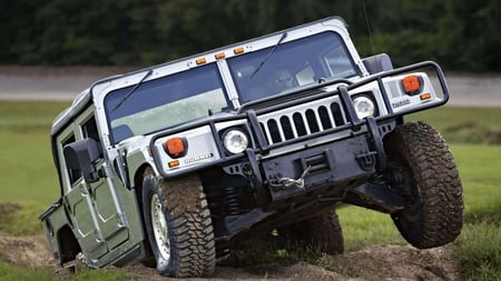 H1 on the climb - hummer, off road, h1, mud