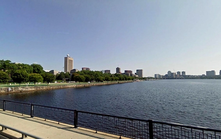 Charles River - river, trees, water, massachusetts, sky