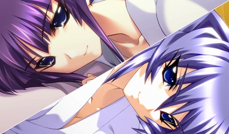 So Similar - similar, sexy, hot, delicate, meiya, purple, mirror, blue, boy, anime, mitsurugi, yuuhi, guy