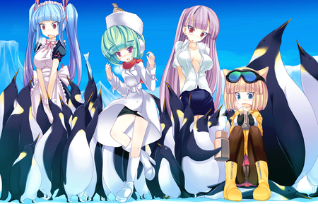 What is this? - hat, anime, dress, kawai, girls, animal, cute, sexy, penguin