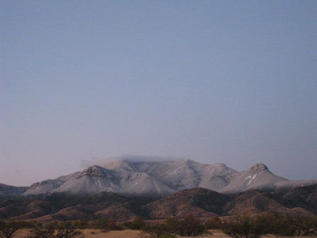 Frosted Mountains - morning, mountains, mtns, sky