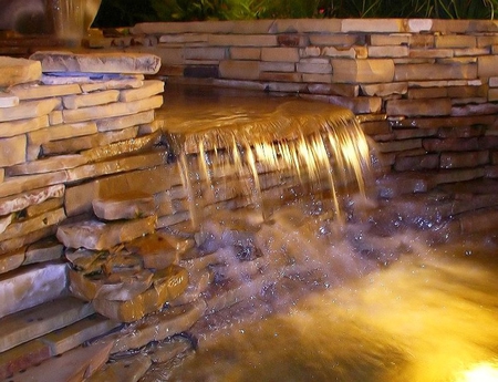 Waterfalls at La Canters - water, rocks, flowing, falls