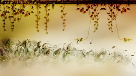 The Simple Life - fall, plants, transparent, browns, smmer, vines