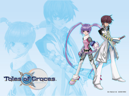 Sophie & Asbel - twintails, knight, action, sword, rpg, sophie, ps3