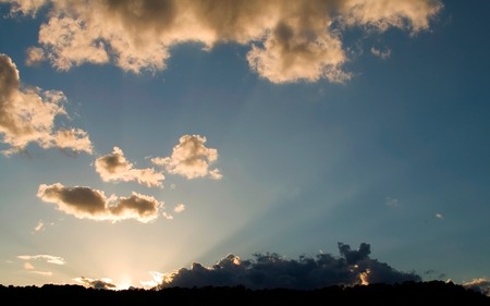 Sunset - sunset, mountain