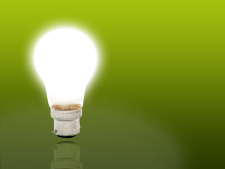 light bulb - bulb, light, green