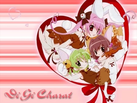 Di Gi Charat - girls, cute, anime, di gi charat