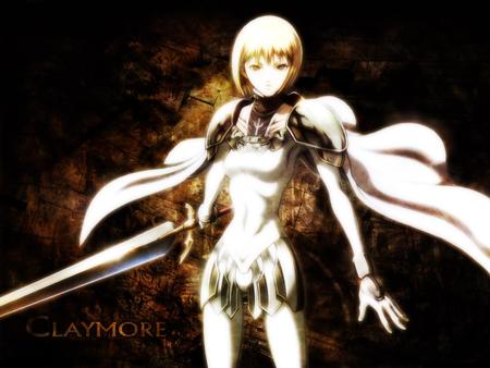 Clare - anime, claymore, warrior, yoki, knight, armor, horror, clare, yoma