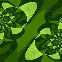 Crazy green abstract