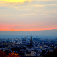 Pastel Skies Over Paris