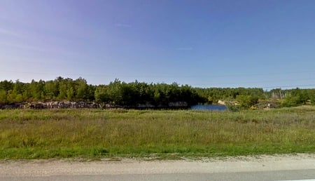 Field in Manitoba - trees, water, canada, grass, field, sky