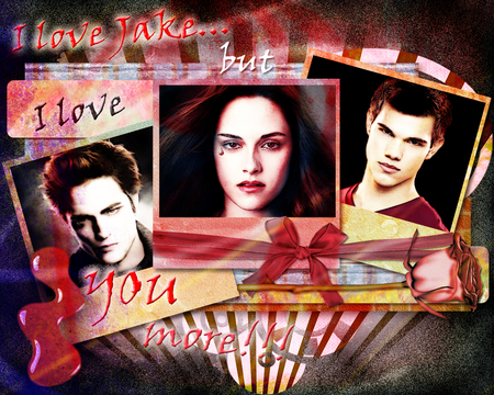 Bella, Jacob and Edward Love - edward cullen, eclipse, bella, jacob, twiligh