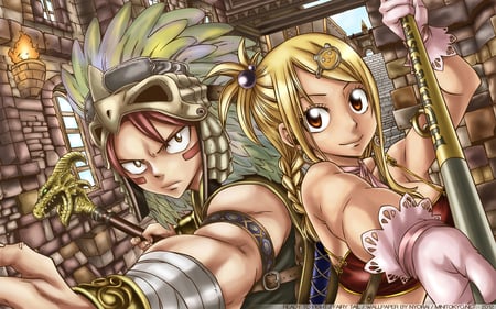 natsu and lucy - girls, cute, anime, other