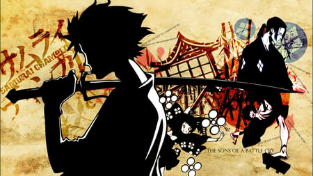 Samurai Champloo - The Sons of a Battlecry - hd, samurai, samurai champloo, wallpaper, sword