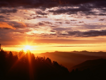 Sunrise at Great Smoky Mountains