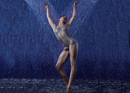 Rhapsody in Blue - woman, rhapsody, dancing, blue