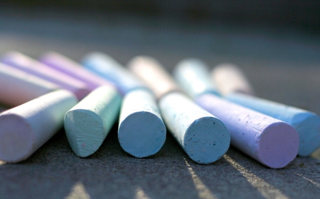 Colourful Chalks - education, batchs, colour, 3d, chalks, hd, educational things