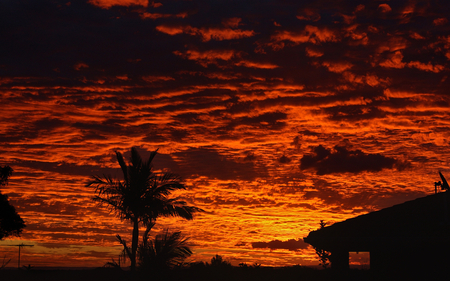 tropical sunset - nature, sky, clouds, photography