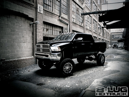 Air It Out - mopar, black, lifted, truck