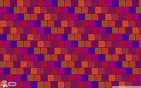 THE G PATTERN - purple, pink, g, pattern, orange, wallpaper