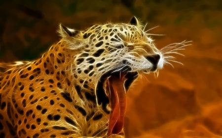 Aw..... - fractalius, beauty, leopard, animals