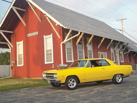 1965 Chevy Chevelle SS - classic, ss, yellow, gm