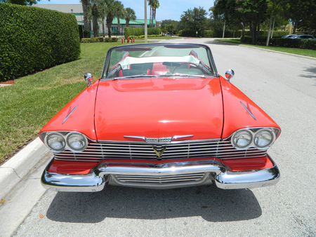 1958 Plymouth Belvedere Red - 1958, plymouth, belvedere, classic red