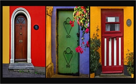 doors - doors, abstract, color, outside