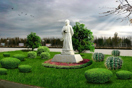 Statue in Garden - picture, in garden, statue, beautiful