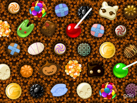 Wall of Candy - candy, sweets, food, cute